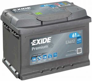 Autobaterie Exide Premium 12V 61Ah 600A