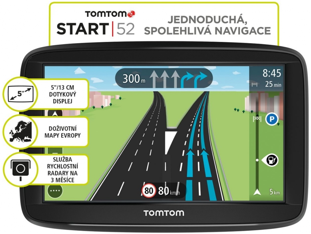 Navigace TomTom Start 52 Evropa Lifetime